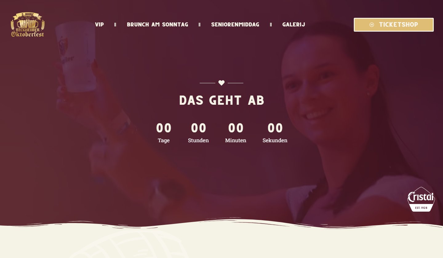 Website van het Reckheimer Oktoberfest in Rekem
