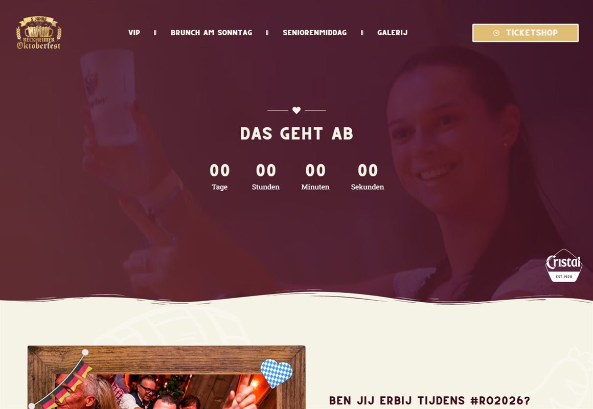 Website van het Reckheimer Oktoberfest in Rekem